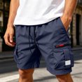 thumbnail image 1 of Men's Cargo Shorts Quick Dry Lightweight Athletic Shorts Elastic Waist Drawstring with Multi Zipper Pockets for Hiking Golf Workout Outdoor Summer Casual, 1 of 7