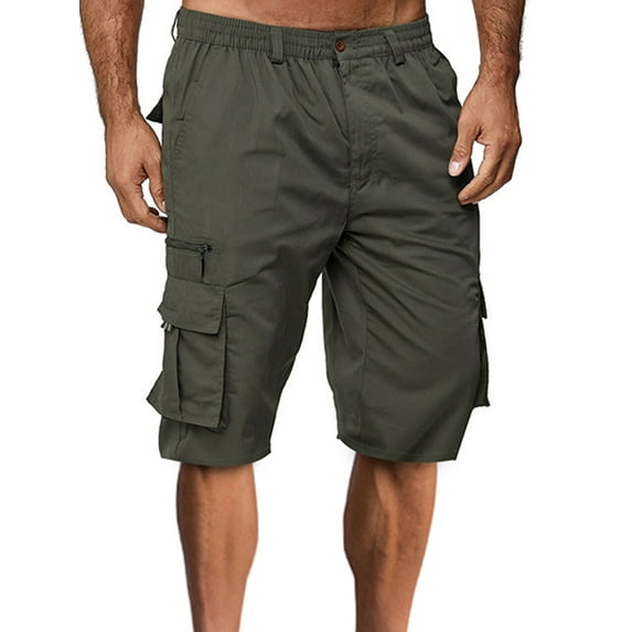 Men's Cargo Shorts Relaxed Fit Camo Short Lightweight Outdoor Multi-Pocket Cotton Work Casual Shorts