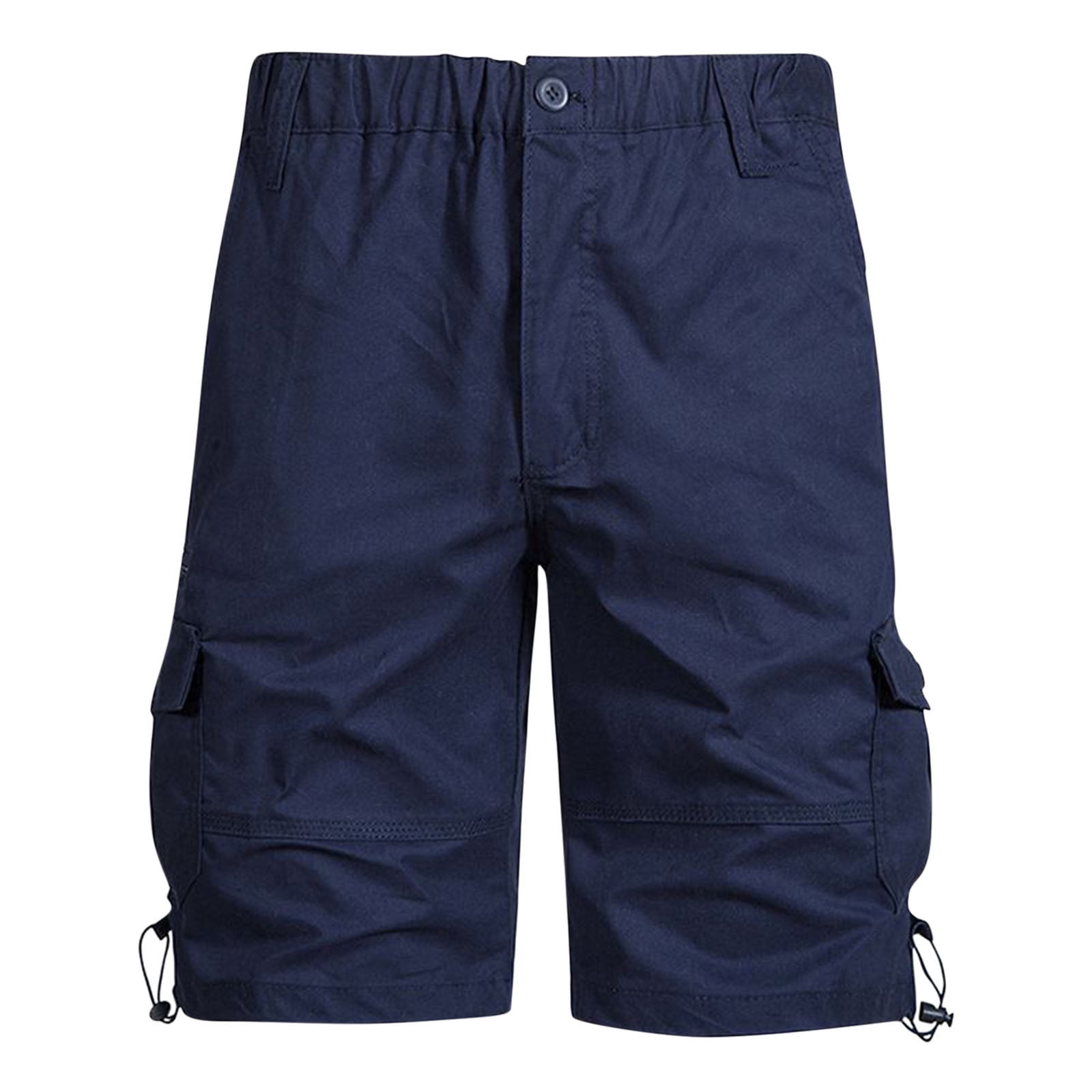 TRGPSG Men's Cotton Cargo Shorts - Lightweight Relaxed Fit With Zipper Pockets