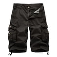 thumbnail image 1 of Men's Cargo Shorts Relaxed Fit Multi-Pocket Outdoor Cargo Shorts Cotton Dark Gray 2XL, 1 of 3