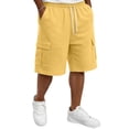 thumbnail image 1 of Men's Cargo Shorts Ripstop Fabric Side Pockets Loose Fit Classic Construction Work Casual Daily Wear Cargo Shorts,4XL, 1 of 7