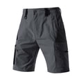 thumbnail image 1 of Men's Cargo Shorts Ripstop Tactical Workwear Outdoor Hiking Short Pants Regular Fit 10" Inseam with 8 Zipper Pockets, Quick Dry Work Techwear for Fishing Camping & Engineer, 1 of 9