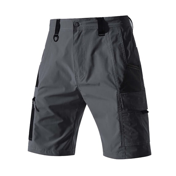 Men's Cargo Shorts Ripstop Tactical Workwear Outdoor Hiking Short Pants Regular Fit 10" Inseam with 8 Zipper Pockets, Quick Dry Work Techwear for Fishing Camping & Engineer