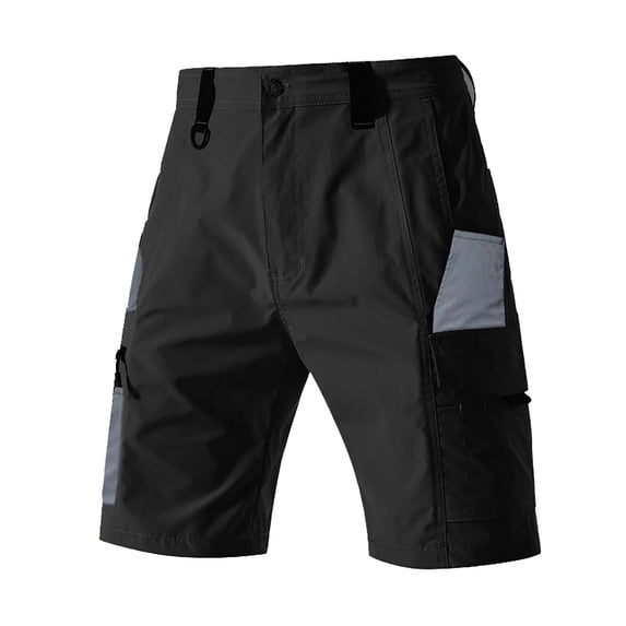 Men's Cargo Shorts Ripstop Tactical Workwear Outdoor Hiking Short Pants Regular Fit 10" Inseam with 8 Zipper Pockets, Quick Dry Work Techwear for Fishing Camping & Engineer