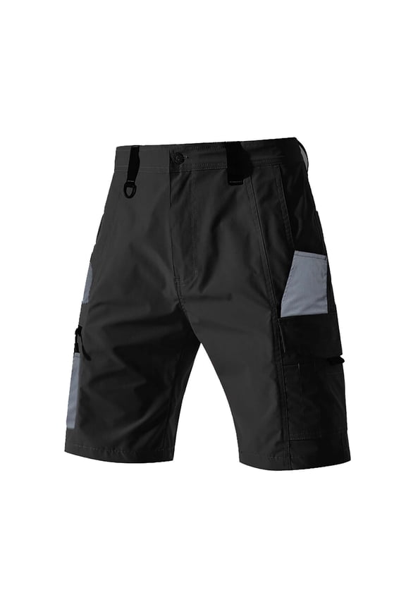 Men's Cargo Shorts Ripstop Tactical Workwear Outdoor Hiking Short Pants Regular Fit 10" Inseam with 8 Zipper Pockets, Quick Dry Work Techwear for Fishing Camping & Engineer