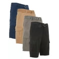 thumbnail image 1 of Men’s Cargo Shorts Stretch Lightweight Cotton Twill Multi Pockets Belted Short, 1 of 14