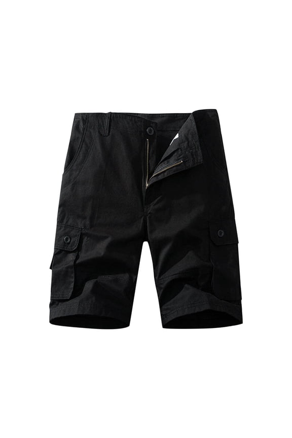 Men's Cargo Shorts Stretch Summer Activewear Jogging Ripstop Short Regular Fit Cotton Work Shorts with Pockets
