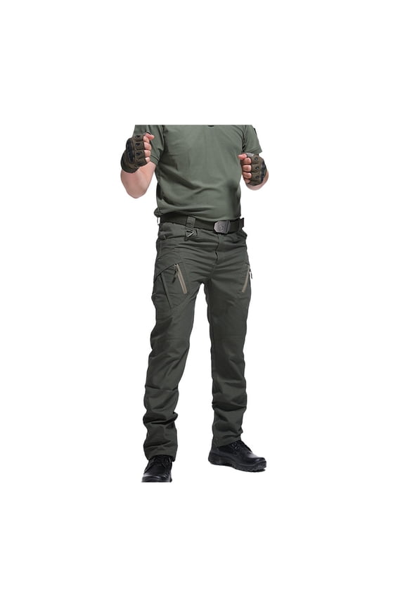Men's Cargo Tactical Pants Waterproof Work Trousers with Multi-Pockets,Regular Fit