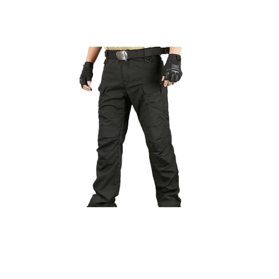 Men's Cargo Tactical Pants Waterproof Work Trousers with Multi-Pockets，Regular Fit