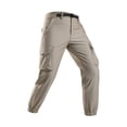 thumbnail image 1 of Men's Cargo Work Hiking Pants Lightweight Water Resistant Quick Dry Golf Pants Fishing Travel Camping Outdoor Breathable Multi Pockets Big and Tall Size S-3XL Khaki, 1 of 7