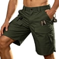 thumbnail image 1 of Men's Cargo Work Pant Relaxed Fit Trouser with Multiple Front and Back Pockets Shorts, 1 of 4