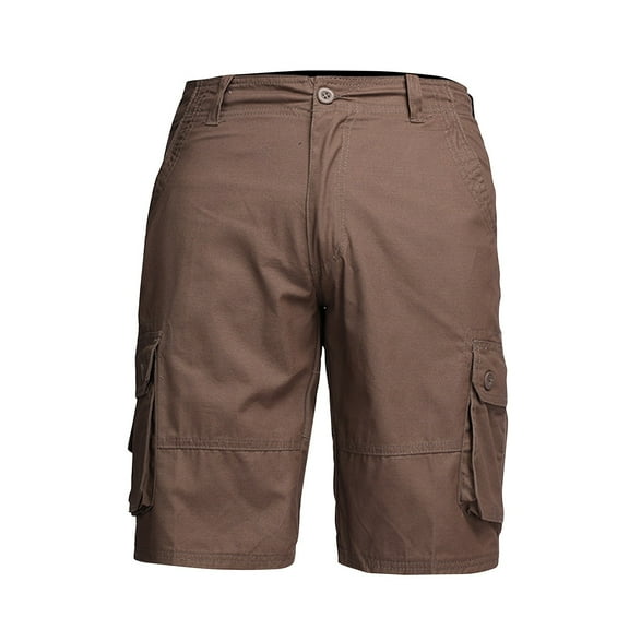 Men's Cargo Work Shorts - Loose Fit Five-Point Stretch Summer Casual Pocket Shorts for Outdoor & Daily Use ,Army Green,34