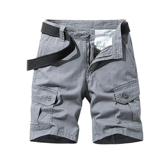 Men's Cargo Work Shorts Summer Casual Lightweight Relaxed Fit Outdoor Pockets Utility Shorts for Hiking Fishing Pants for Men 2025 Summer Casual Loose Fit