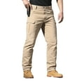 thumbnail image 1 of Men's Cargo Work Trousers With Multiple Pockets Outdoor Hiking Adventure Utility Pants For Casual Daily Wear Pants Loose Fit Straight Legs Beach Trousers, 1 of 3