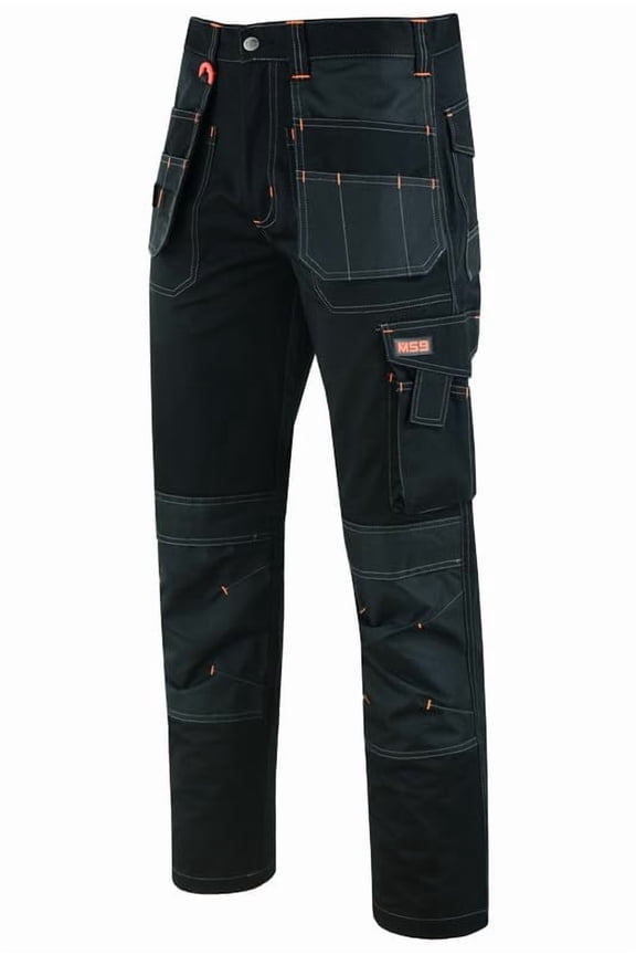 Men's Cargo Work Trousers Pants Jeans with Multi Functional Pockets