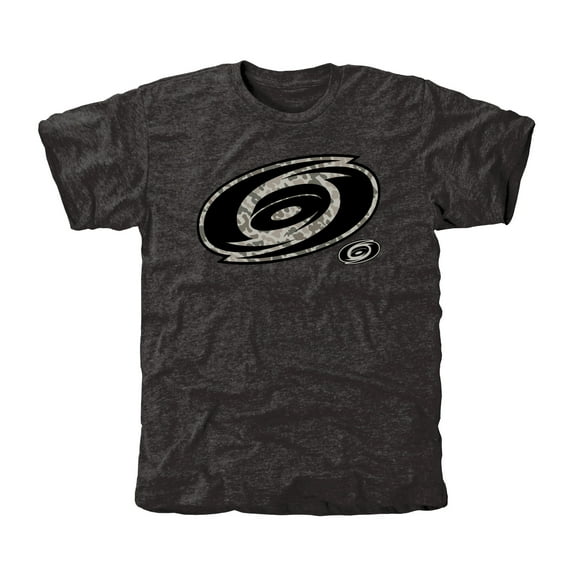 Men's Carolina Hurricanes Black Rink Warrior Tri-Blend T-Shirt