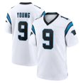 thumbnail image 1 of Men's Carolina Young 9 White Sports Player Game Stitched Name Number T-Shirts, Large, 1 of 1