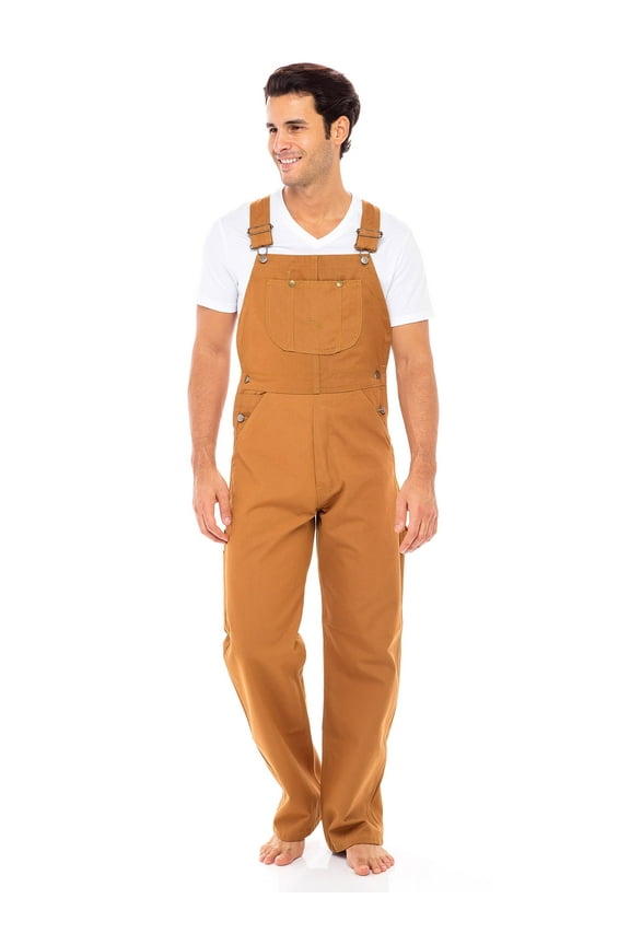 Men's Carpenter Bib and Brace Overalls Pro Heavy Duty Dungarees Unlined