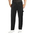 thumbnail image 1 of Men's Carpenter Work Jeans Hammer Loop Relaxed Fit Casual Cotton Denim Pants (Black, 42x30), 1 of 1