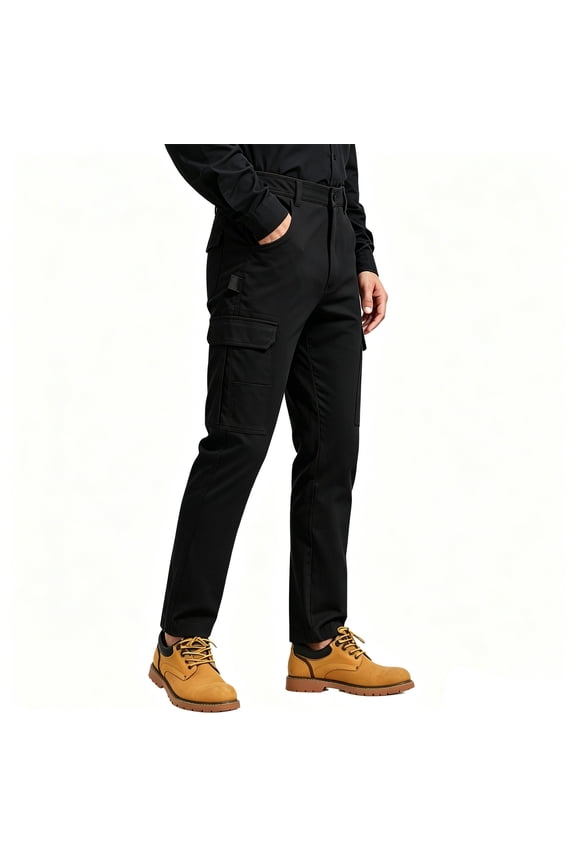 Men’s Carpenter Work Pants Slim Fit Cargo Hiking Pants, Stretch Waterproof Outdoor Trousers with Pockets