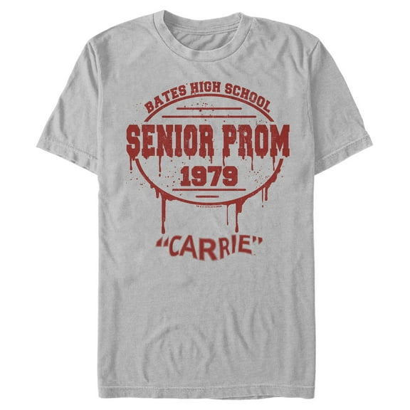 Men's Carrie Senior Prom 1979 Graphic Tee Silver Large