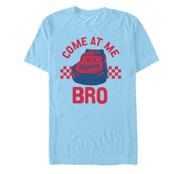 Men's Cars Come at Me Bro Graphic Tee Light Blue X Large