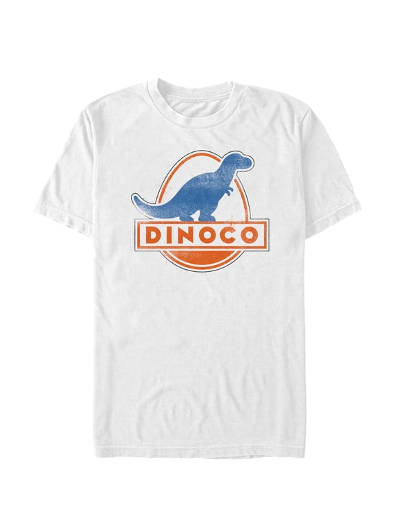 Men's Cars Dinoco Classic Logo Graphic Tee White 2X Large