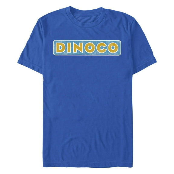 Men's Cars Distressed Dinoco Logo Graphic T-Shirt