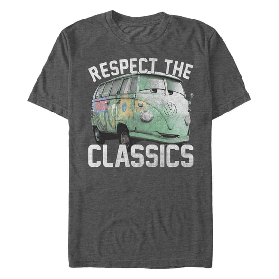 Men's Cars Fillmore Respect the Classics Van Graphic Tee Charcoal Heather 3X Large