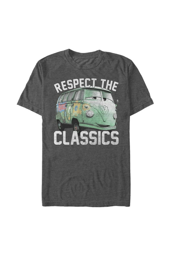 Men's Cars Fillmore Respect the Classics Van Graphic Tee Charcoal Heather Large Tall