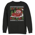 thumbnail image 1 of Men's Cars Lightning McQueen High Octane Holidays  Sweatshirt Black 2X Large, 1 of 4