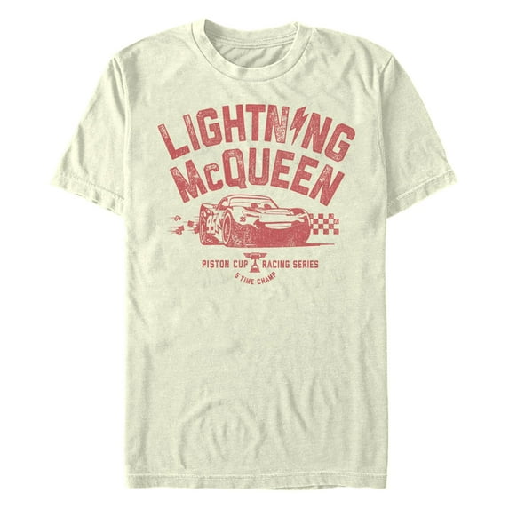 Men's Cars Lightning McQueen Piston Cup Graphic T-Shirt