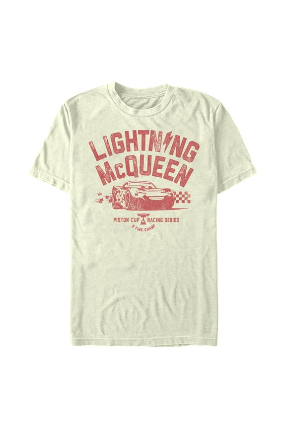 Men's Cars Lightning McQueen Piston Cup Graphic T-Shirt
