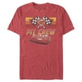 thumbnail image 1 of Men's Cars Pit Crew Team Graphic Tee Red Heather X Large, 1 of 5