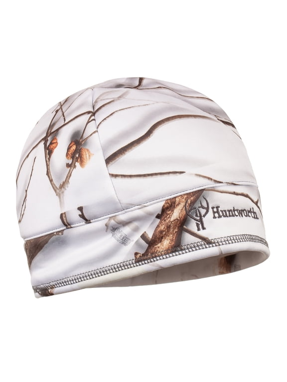 Men’s Carthage Lined, Waterproof, Performance Fleece Beanie Hat (Snow Camo)