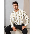 thumbnail image 1 of Men's Cartoon Bear Print Hooded Loungewear Top, 1 of 5