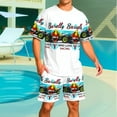 thumbnail image 1 of Men's Cartoon Race Car T-Shirt & Shorts Set - 'Barelly Barelly' Graphic Design for Summer Style, 1 of 5