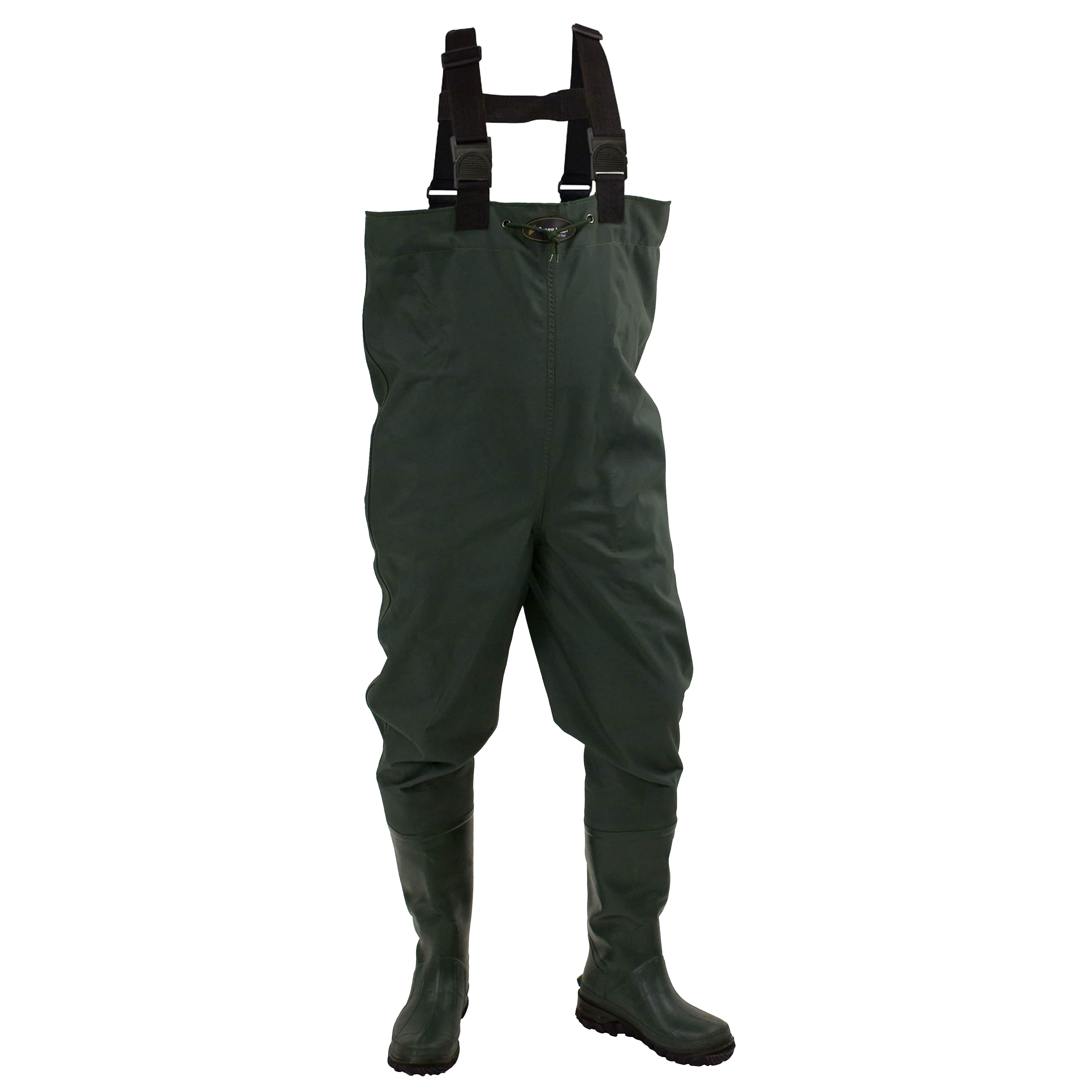 Men's Cascades 2-Ply Bootfoot Poly/Rubber Cleated Chest Wader | Green | Size 09 - image 1 of 2