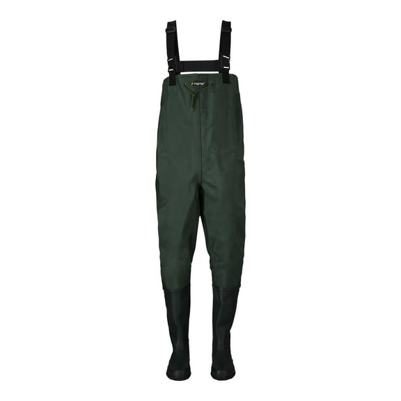 Frogg Toggs Men’s Cascades 2-Ply Bootfoot Chest Waders, Waterproof Waders for Fishing with Cleated Outsole, Green, Size 12
