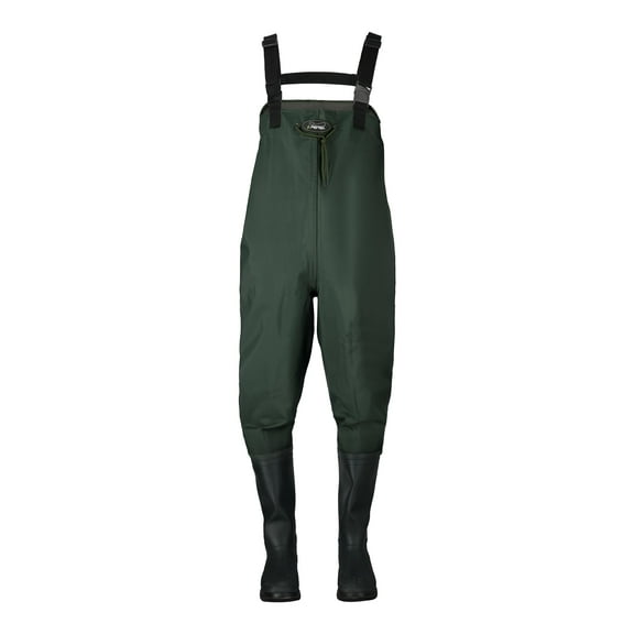 Frogg Toggs Men's Cascades 2-Ply Bootfoot Poly/Rubber Felt Chest Wader | Green | Size 09