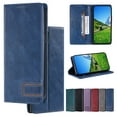 thumbnail image 1 of Men's Case for Google Pixel 6 Pro Wallet with Card Holder [RFID Blocking],Google Pixel 6 Pro Luxury Retro High Quality Leather Magnetic Flip Kickstand Shockproof Business Style Case,Blue, 1 of 10