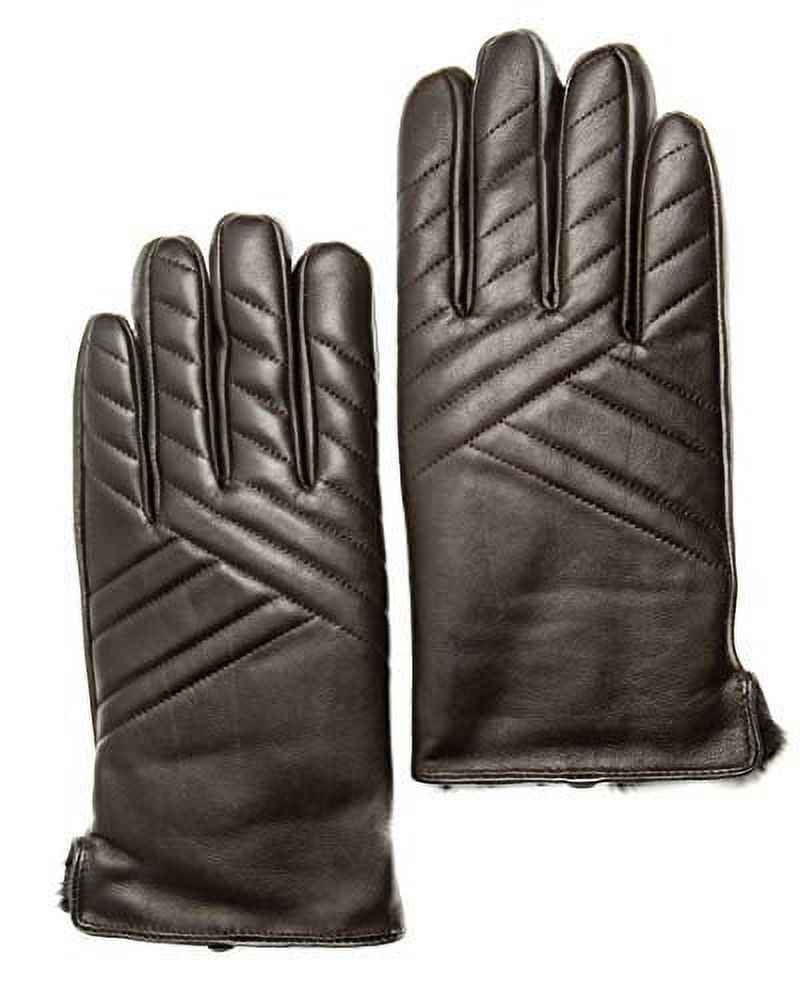 Men's Cashmere Lined Sheepskin Leather Gloves, Touchscreen, Winter