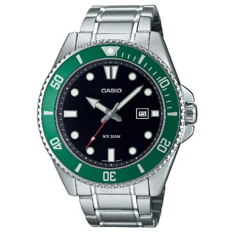 Men's Casio Diver's Style 200 M Sports Hulk MDV-107D Steel Watch