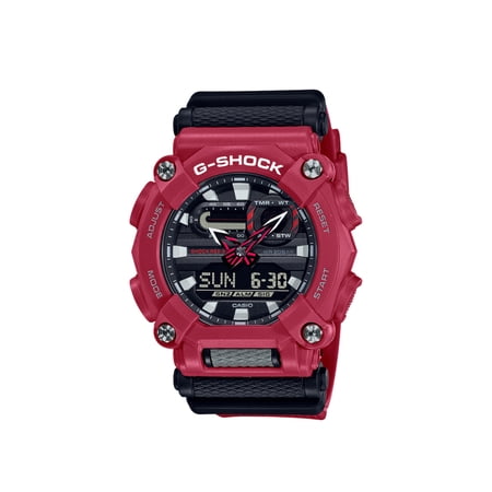 Men's Casio G-Shock Digital Analog Military Style GA-900 Red Watch GA900-4A