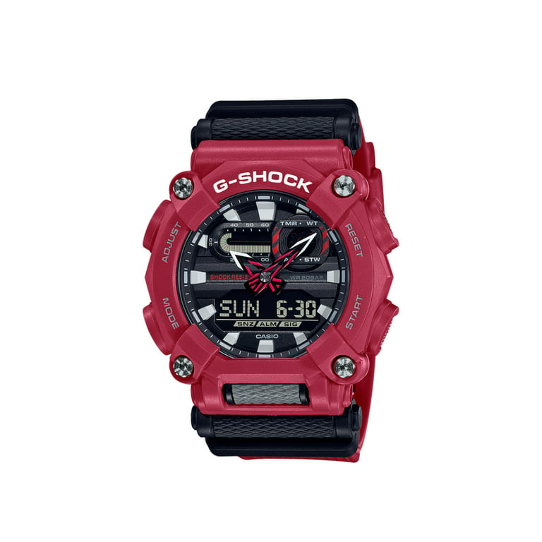Men's Casio G-Shock Digital Analog Military Style GA-900 Red Watch