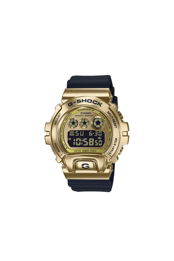 Men's Casio G-Shock GM6900G-9 Gold-Tone Black Strap Watch with Gold-Tone Dial