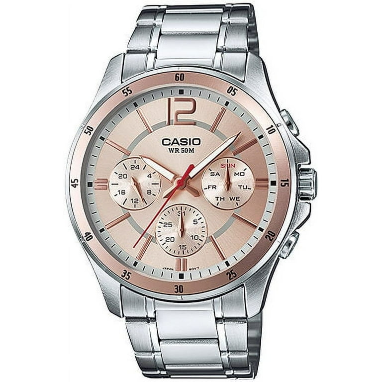 Reloj Casio Hombre Mtp1374d-2a Multi Calendario 100 Original