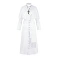 thumbnail image 1 of Men's Cassock Robe Choir Minister Clergy Pulpit Liturgical Church Robe,Halloween Clothing, 1 of 5