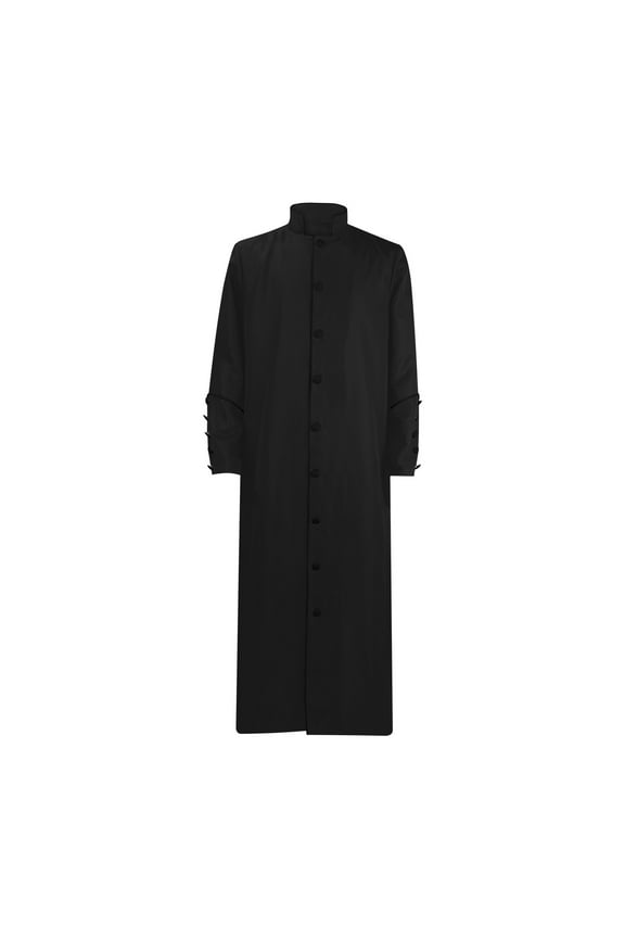 Men's Cassock Robe Priest Pastor Robes Vestments Minister Outfit Clergy Pulpit Clothing Preacher Christian Costume