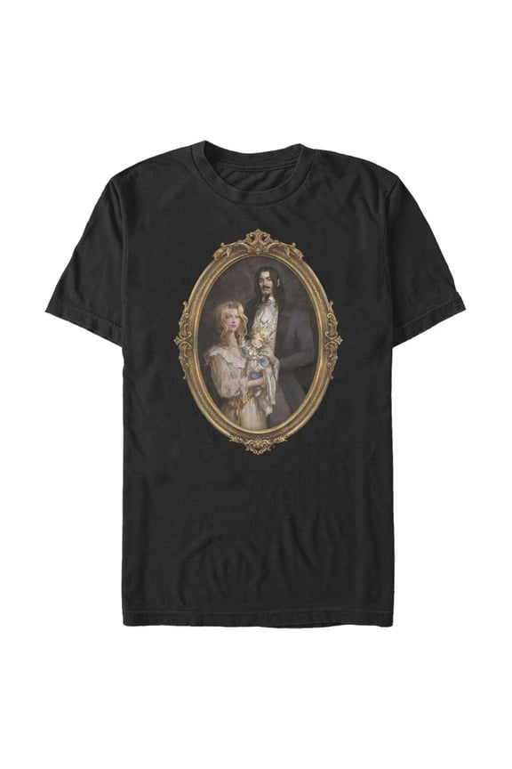 Men's Castlevania Framed Family Portrait  Graphic Tee Black Small